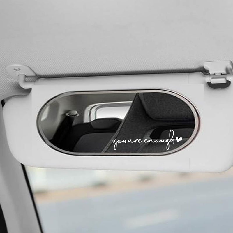 OFlyDesigns 3 x You are Enough Rearview Mirror Decal, Vanity Mirror Stickers, Rear View Mirror Sticker, Car Mirror Decal, Sticker for Tumblers, Window Self Affirmations - Image 5